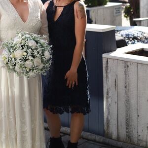 Sam Edelman Navy Lace Dress